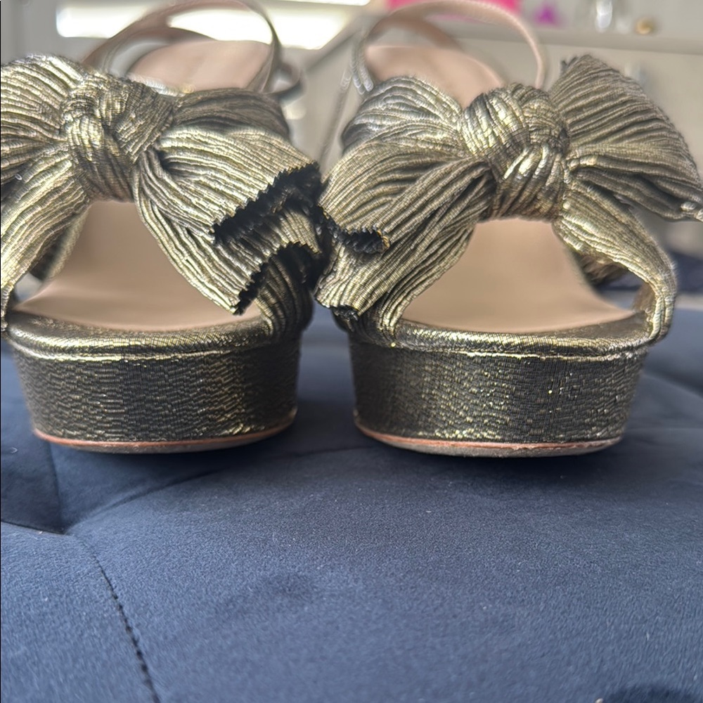 Randall Loeffler Natalie Pleated Platform Heels - Picture 4 of 13